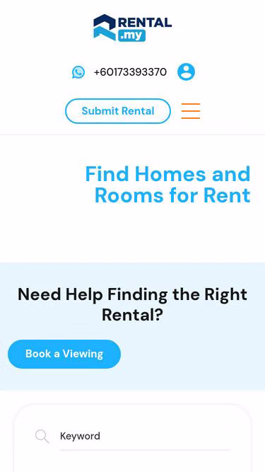 Screenshot of rental.my