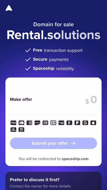 Screenshot of rental.solutions