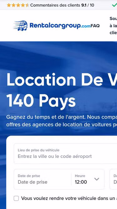 Screenshot of rentalcargroup.fr