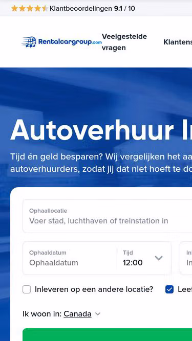 Screenshot of rentalcargroup.nl