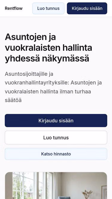 Screenshot of rentflow.fi