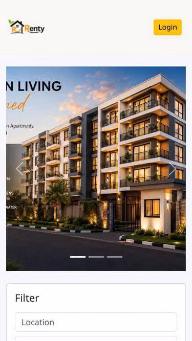 Screenshot of renty.co.ke