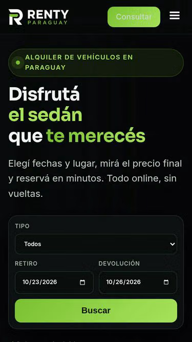 Screenshot of renty.com.py
