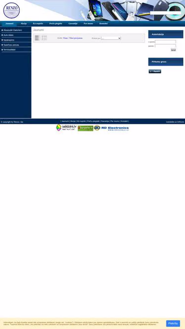 Screenshot of renzo.lv