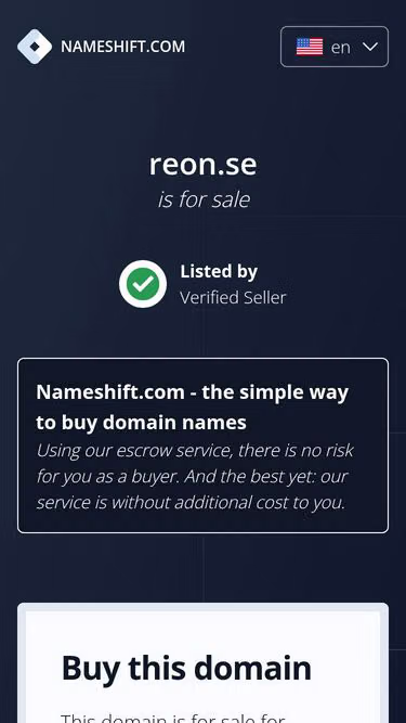 Screenshot of reon.se