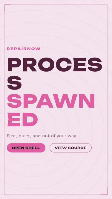 Screenshot of repairnow.qpon