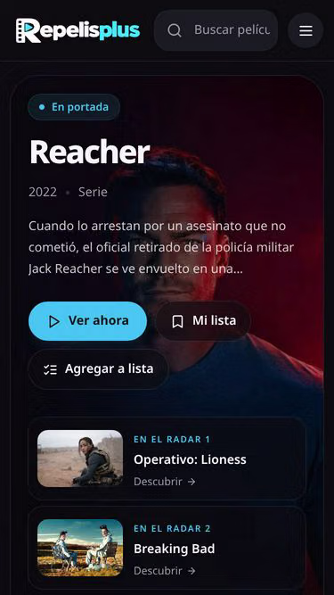 Screenshot of repelisplus.li