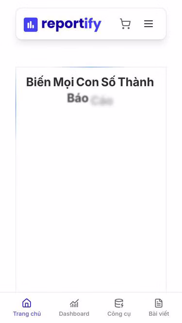 Screenshot of reportify.vn