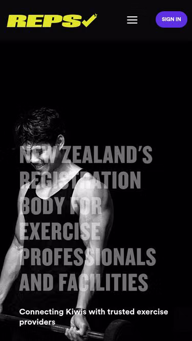 Screenshot of reps.co.nz