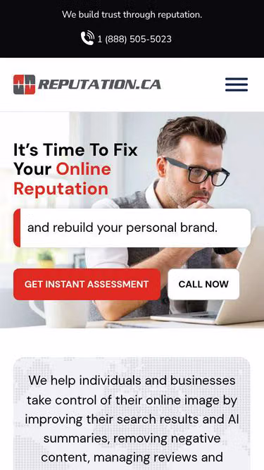 Screenshot of reputation.ca