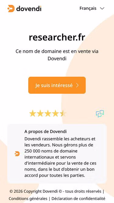 Screenshot of researcher.fr
