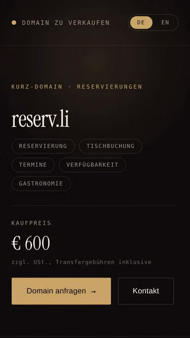 Screenshot of reserv.li