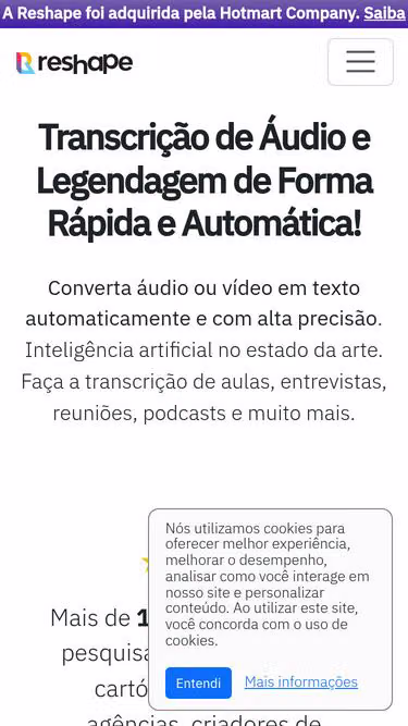Screenshot of reshape.com.br