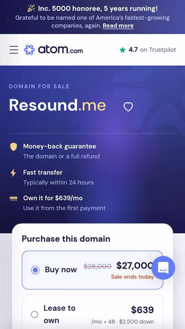 Screenshot of resound.me