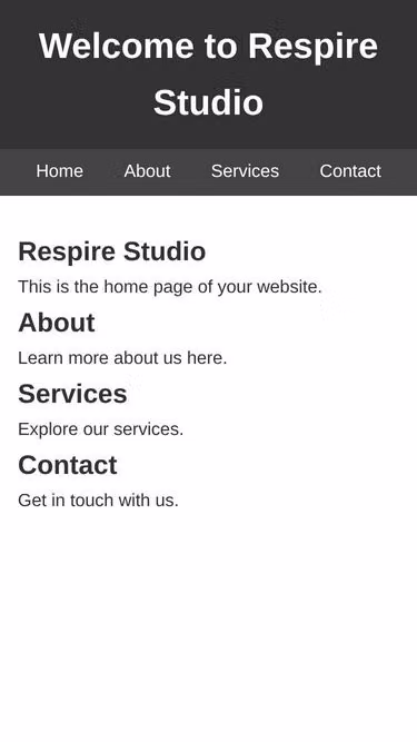 Screenshot of respire.co.nz