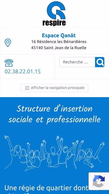 Screenshot of respire.org