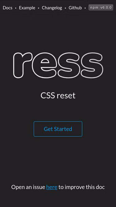 Screenshot of ress.page