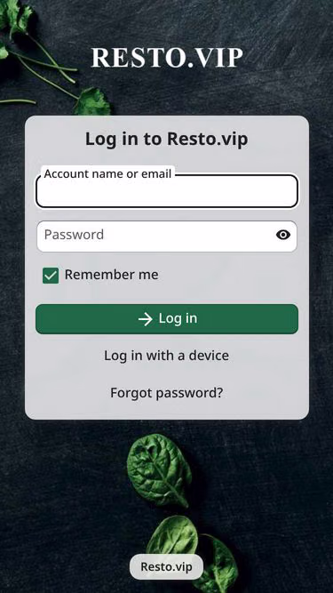 Screenshot of resto.vip