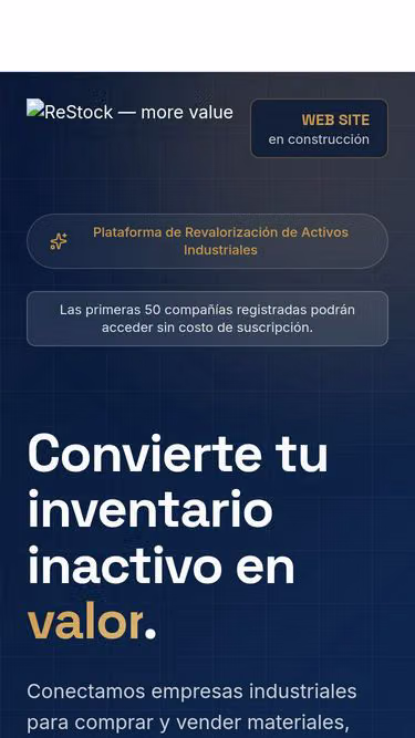 Screenshot of restock.com.mx