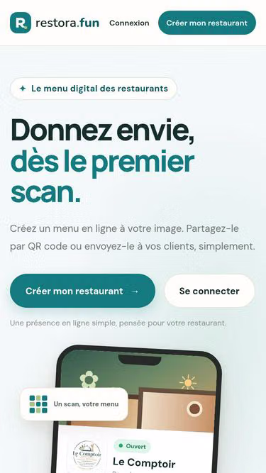 Screenshot of restora.fun