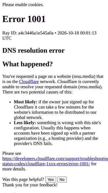 Screenshot of resu.media
