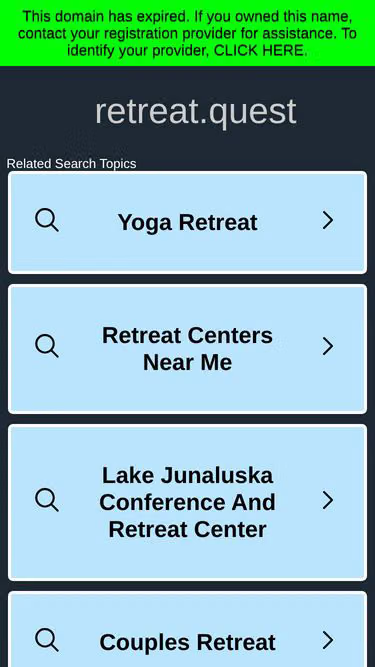 Screenshot of retreat.quest