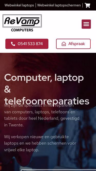 Screenshot of revamp.nl