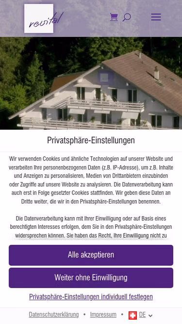 Screenshot of revital.ch