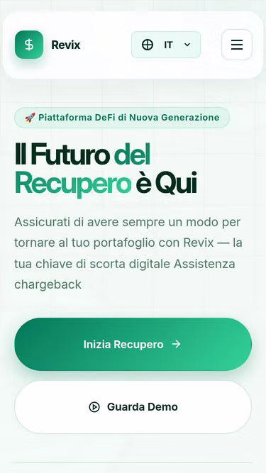 Screenshot of revix.cash