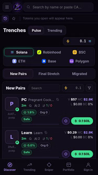 Screenshot of revox.live