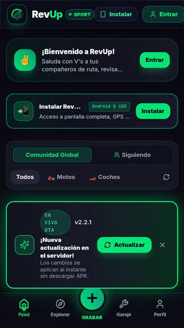 Screenshot of revup.es