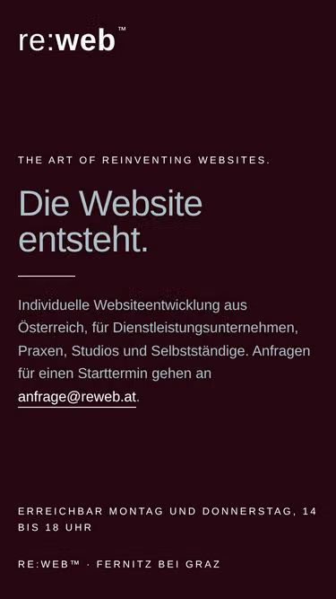 Screenshot of reweb.at