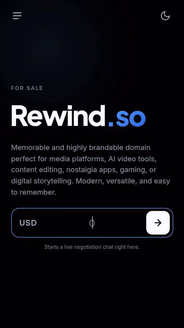 Screenshot of rewind.so