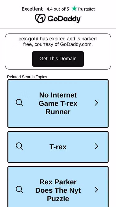 Screenshot of rex.gold