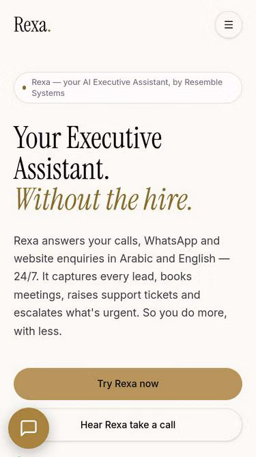 Screenshot of rexa.work