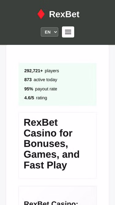Screenshot of rexbet.biz