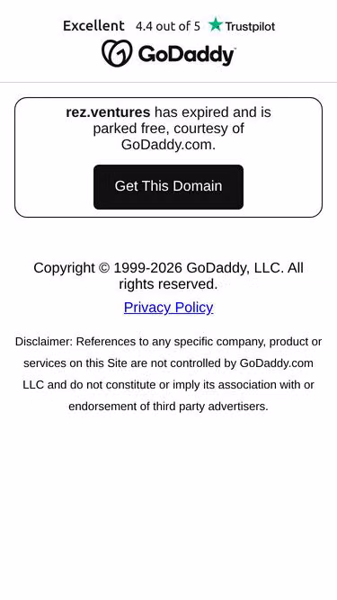 Screenshot of rez.ventures