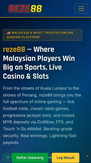 Screenshot of reze88.lat