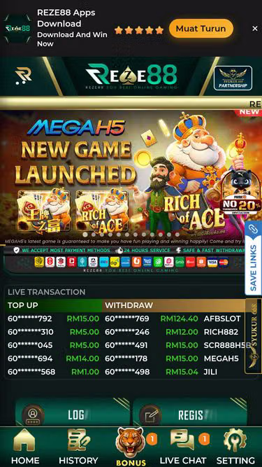 Screenshot of reze88.live