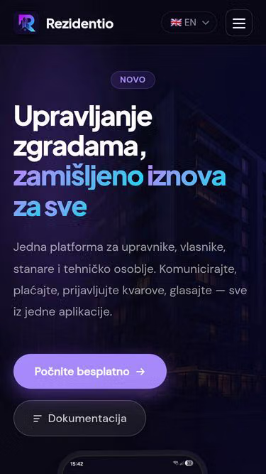 Screenshot of rezident.io