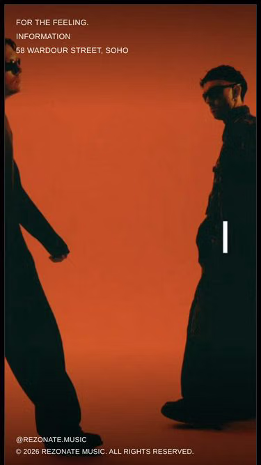 Screenshot of rezonate.music
