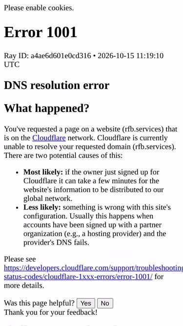 Screenshot of rfb.services