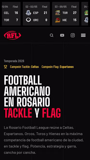 Screenshot of rfl.com.ar