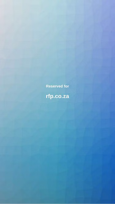 Screenshot of rfp.co.za