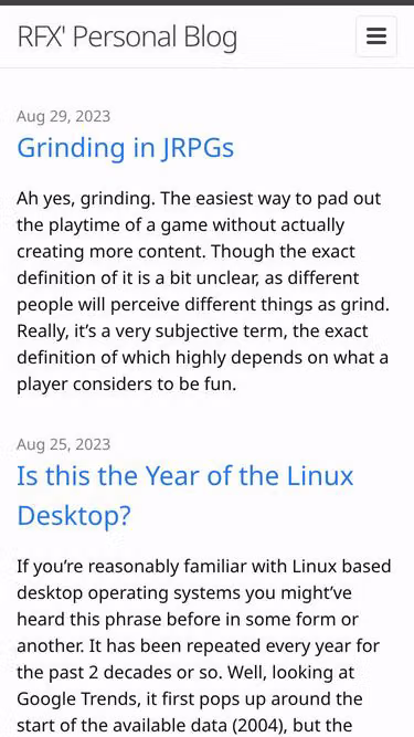Screenshot of rfx.space
