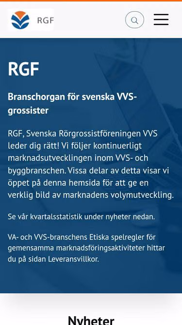 Screenshot of rgf.se