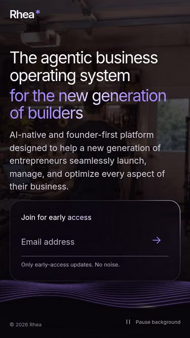 Screenshot of rhea.biz