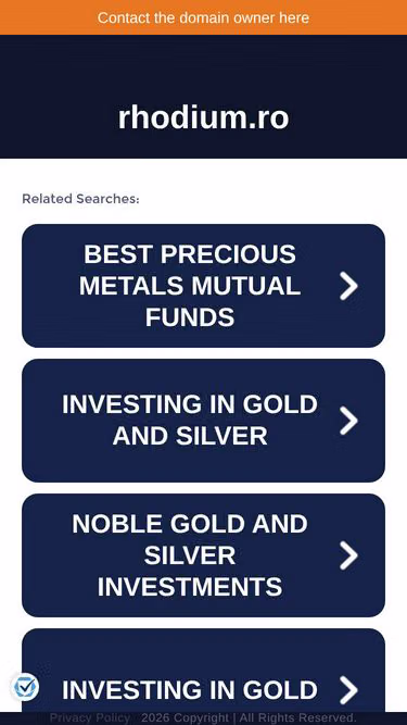 Screenshot of rhodium.ro