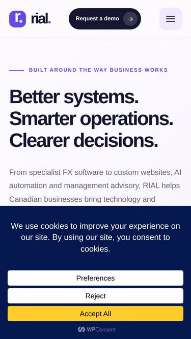 Screenshot of rial.ca