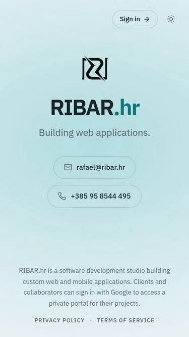 Screenshot of ribar.hr